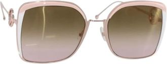 Fendi Pre-owned Plastic Zonnebril - Dames - Vintage Accessoires - Roze - ONE Size - Vintage