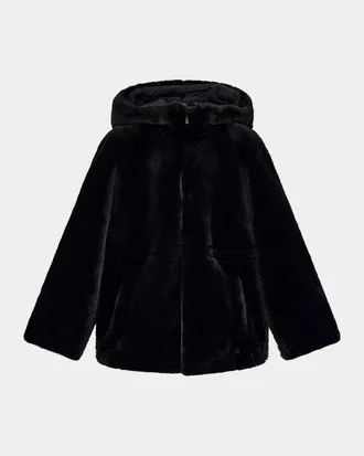 Emporio Armani Faux-Fur Caban Coat
