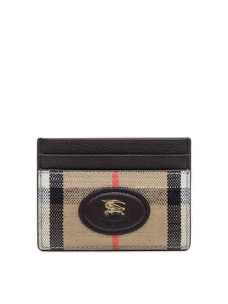 Burberry Burberry Check Card Holder With Logo Detail