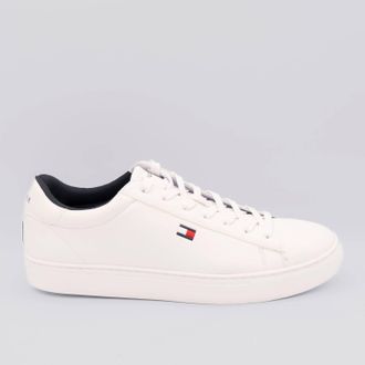 Tommy Hilfiger Mens Brecon Cup Sole Sneaker In White