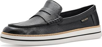 Cole Haan Pinch Long-weekender Penny Womens Flat Shoes Black Leather : 10.5 B - Medium