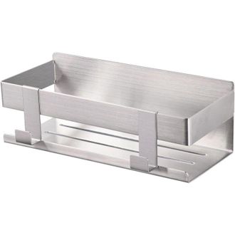 OEM Cesta De Ducha De Acero Inoxidable Niquelado, Con Ganchos Para Toallas, Impermeable Y Resistente A La Corrosi&oacute;n (no Requiere Taladrar). - Crezuo