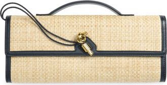 Bottega Veneta Long Andiamo Woven Raffia Clutch in 9078 Natural Shade/mid-Mb at Nordstrom