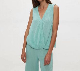 Michael Stars Kate Surplice Tank In Serene