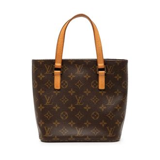 Louis Vuitton Pre-owned Tote Bags, female, Brown, Size: ONE SIZE Pre-owned Printed Leather Tote
