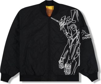 Pleasures Humanoid Reversible Bomber - Heren - Bomber jackets - Zwart - L - Polyester - Jassen