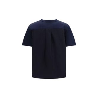 Marni Embroidered Logo Cotton T-Shirt - Blue