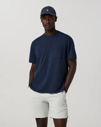 Vuori Clothing Short Sleeve Ponto Pocket T-Shirt - Relaxed Fit | Blue Coast | Medium