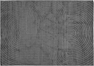 vidaXL Alfombra Para Interiores Y Exteriores Palmeras Antracita Vidaxl