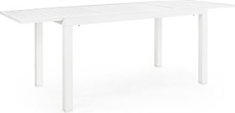 BIZZOTTO Hochwertiger, ausziehbarer Gartentisch Hilde 140-210 x 77 cm - Weiss