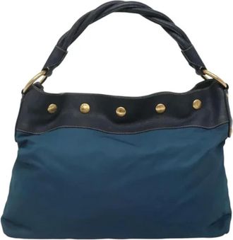 Prada Pre-owned Nylon prada-bags - Dames - Vintage Handtas - Blauw - ONE Size - Nylon - Vintage