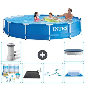 Intex Piscina Con Estructura Redonda - 366x76 Cm - 7-piezas S20428