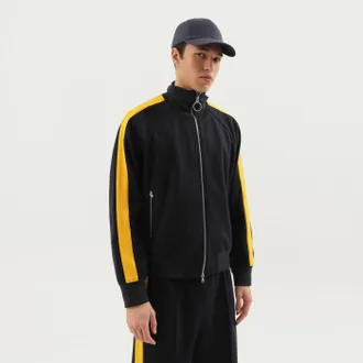 1989 STUDIO Gray Jacket With Side Stripes