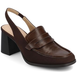 Journee Collection Womens Henrika Moc Toe Pumps