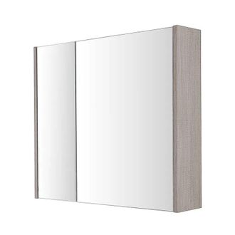 Feridras Specchio contenitore mondo 80X16XH70CM rovere chia