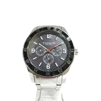 Coach Pre-owned Watches, male, Black, Size: ONE SIZE Pre-owned Stainless Steel Watch