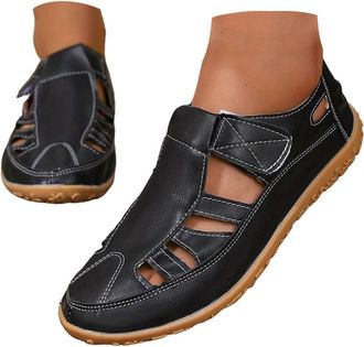 Generic Wedge Sandals for Women Closed Toe Slingback Shoes Wide Fit Sandals Breathable Hollow Out Athletic Shoes Soft Sole Gladiator Slip on Flat Beach Walkin