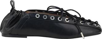 Ganni Oleatex Ballerina met Square Toe - Dames - Ballerinas - Zwart - 40 EU - Schoenen