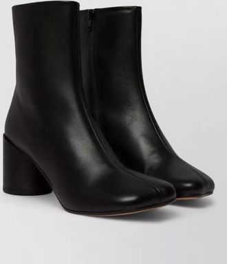 Maison Margiela block heel ankle boots calf leather