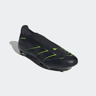 adidas Fussballschuh ADIDAS PERFORMANCE PREDATOR LEAGUE LACELESS FIRM/MULTI-GROUND, Gr. 42,5, schwarz (core schwarz, carbon, lucid lemon), Synthetik, Textil,