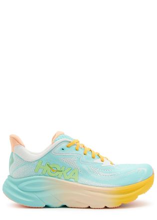 Hoka One One Clifton 10 Jacquard Mesh-knit Sneakers - Turquoise - 5.5 (IT38.5 / UK5.5)