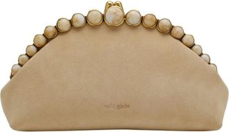 Cult Gaia Tassen, Dames, Beige, ONE Size, Leer, Una Clutch