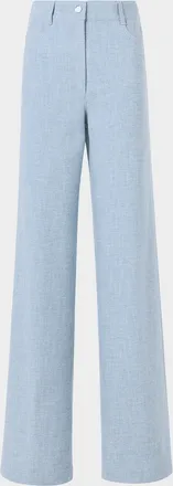 Akris Cooper High-Rise Denim Pants