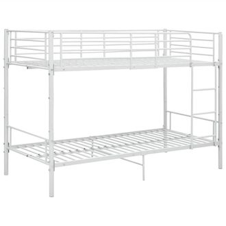 Berkfield Home Bunk Bed White Metal 90x200 cm