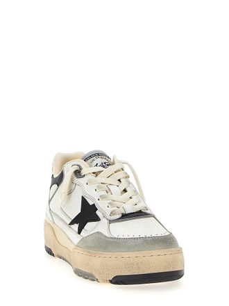 Golden Goose Womens Bicolor Leather Athletic Sneakers