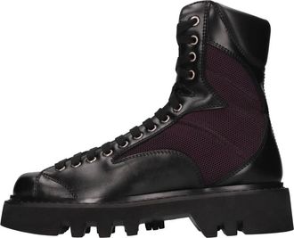 MUGLER Boots - Dames - Veterlaarzen - Zwart - 37 EU - Leer - Schoenen