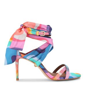 Kurt Geiger Womens Scarf Wrap T Bar Sandal Sandals - Multicolour