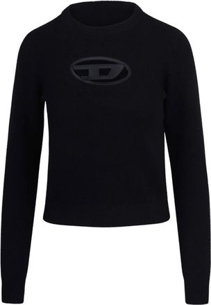 Diesel Areesa Sweater - Dames - Ronde hals truien - Zwart - S - Wol - Truien & Vesten