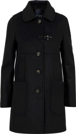 Fay Urban Coat - Dames - Mantel - Zwart - S - Wol - Jassen