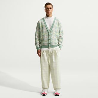 Nike Mens Tartan Loose Golf Pants in White | IQ3879-133