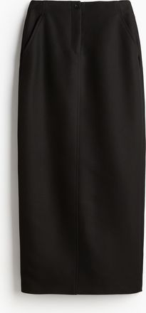 H&M Langer Jupe - Schwarz