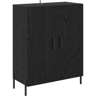 vidaXL Sideboard Black Oak 69.5 x 34 x 90 cm Engineered Wood vidaXL