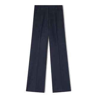 Motivi Straight Jeans - Dames - Wijde Broeken - Blauw - XL - Katoen - Broeken