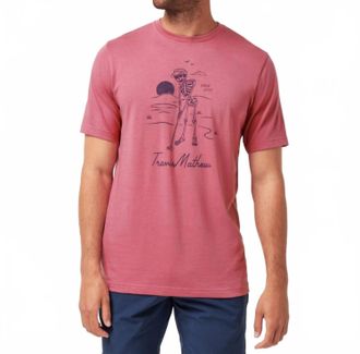 Travis Mathew Lost Weekend Short Sleeve Tee In Rose Wine