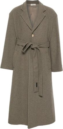 Fear of God Cappotto in lana con cintura - Grigio