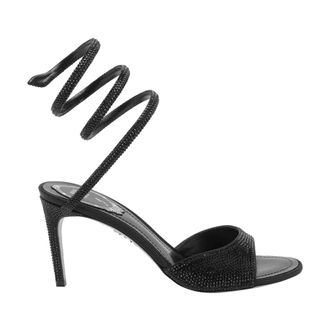 Rene Caovilla Sandalias de tac&oacute;n de 100 mm con cristales - Shoes - Mujer - Negro - 36 EU