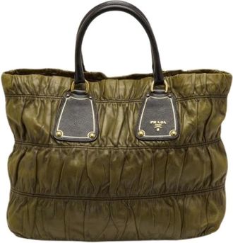 Prada Pre-owned Tote Bags, female, Green, Size: ONE SIZE Pre-owned Vintage Tote Bag
