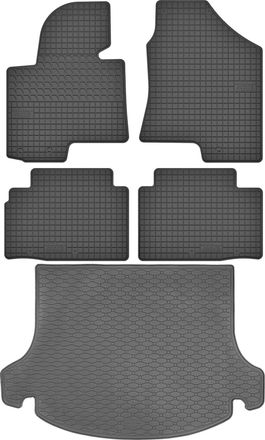 OEM Juego De Alfombrillas De Goma Para Coche Y Alfombrilla Para Maletero Para Kia Sportage Iii Suv (2010-2015)