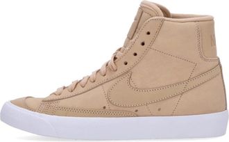 Nike Premium Hoge Leren Sneaker - Dames - Fitnessschoenen - Beige - 37 1/2 EU - Leer - Fitness