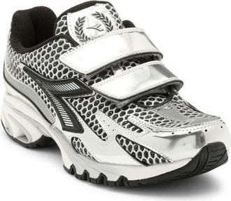 Diadora Gender Inclusive Mythos Propulsion 280 Strap Sneaker in Silver Dd/Black at Nordstrom, Size 7.5 Womens