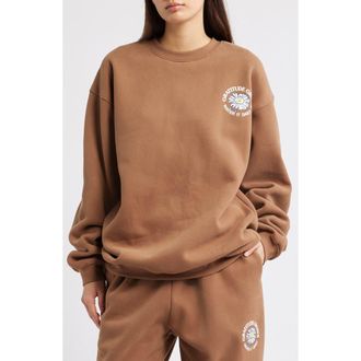 The Mayfair Group Gratitude Grows Rows Graphic Sweatshirt in Brown at Nordstrom Rack, Size Large/x-Large