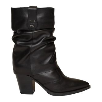 Nero Giardini Sauvage Enkelboot - Dames - Schoenen - Zwart - Maat: 37 EU Leer