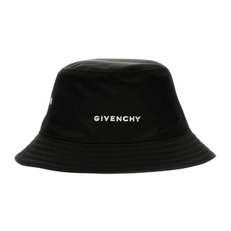 Givenchy Logo Nylon Bucket Hat - Heren - Accessoires - Zwart - Maat: 57 CM Nylon