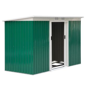 OUTSUNNY Caseta de jard&iacute;n 280x130x172 cm verde oscuro