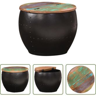 vidaXL vidaXL Legno di recupero - Tavolino da Salotto 53x43 cm in Legno Massello di Recupero