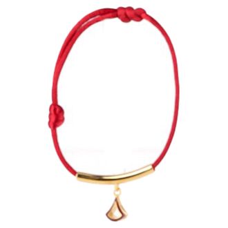 Bulgari Bvlgari Divas Dream-armband in rood katoen
